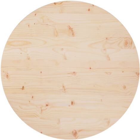 Piano Tavolo，Vassoi da tavola Per Bar E Ristoranti Ø80x2,5 cm in Legno Massello di Pino CNWI485006 BonneVie