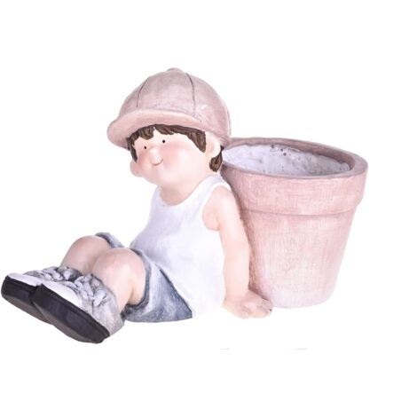 Pianta Artificiale Bambino Seduta con Vaso H 25 cm