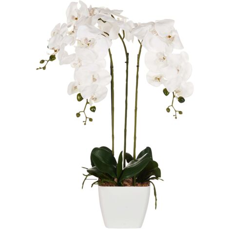 Pianta artificiale con vaso in plastica 59 cm Orchid