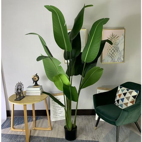 Pianta artificiale con vaso Monstera 160cm, per Decorazione Interna o Esterna
