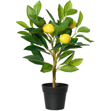 Pianta artificiale di limone 17 x 24 x 43 cm