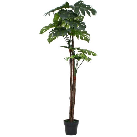 Pianta Artificiale di Monstera con Vaso 70 cm Verde vidaXL