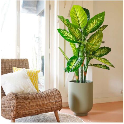 Pianta artificiale Dieffenbachia in vaso