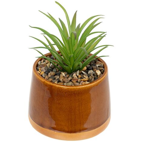 Pianta artificiale in ceramica h12cm - Atmosphera créateur d'intérieur