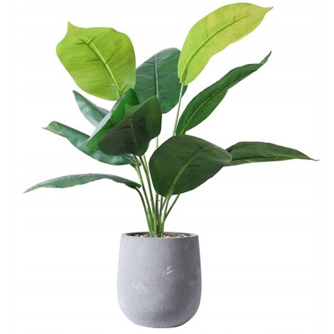 Pianta artificiale in vaso realistica da 45 cm, Spathiphyllum, per casa e ufficio