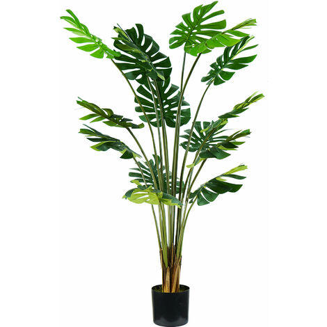 Pianta Artificiale Monstera H170 cm con Vaso Verde
