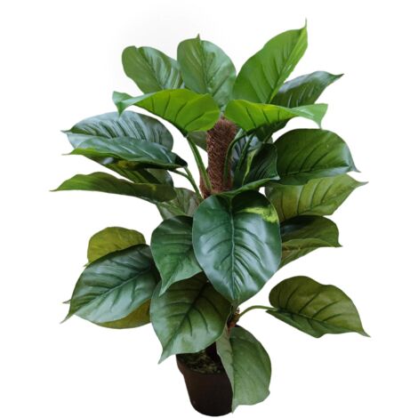 Pianta Artificiale Pothos in Vaso con 30 Foglie H 85 cm