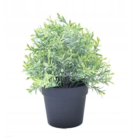 PIANTA ARTIFICIALE REALISTICA IN VASO 20 cm GRAZIOSO CESPUGLIO DI ROSMARINO
