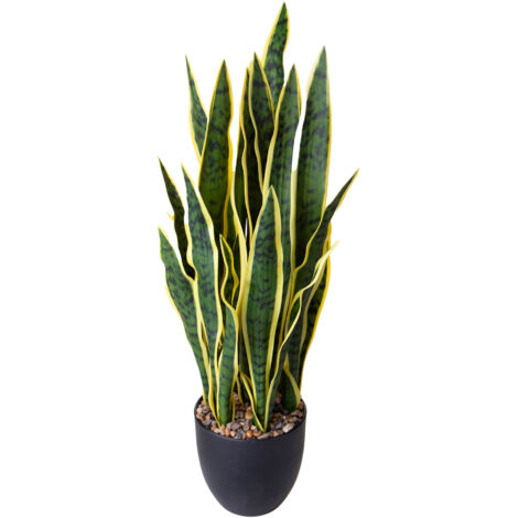 Pianta Artificiale Sanseveria con Vaso 78 cm