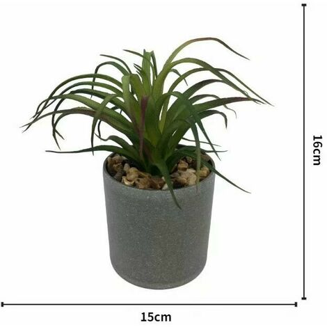 Pianta artificiale Simulazione di fiori artificiali Pianta grassa Fresia Pianta in vaso Simulazione interna Fiore Decorazione della casa Ornamenti bonsai Pianta verde Pianta di simulazione (marrone ve