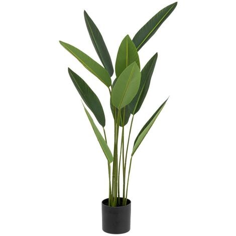 Pianta artificiale strelitzia h97cm verde - Atmosphera créateur d'intérieur