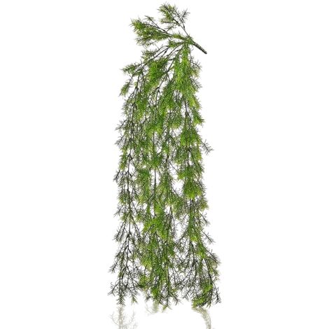 Pianta artificiale verde "Asparagus" ramo cadente decorazione da h 85 cm