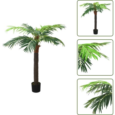 Pianta artificiale - vidaXL Palma Phoenix Artificiale con Vaso 190 cm Verde - Pianta decorativa
