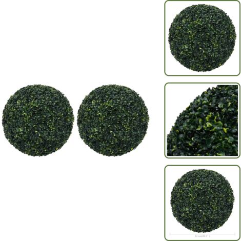 Pianta artificiale - vidaXL Sfere di Bosso Artificiale 2 pz 52 cm - Bosso in polietilene