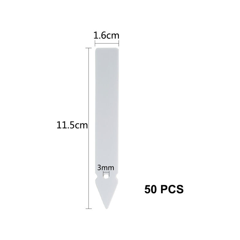Pianta da giardino etichetta in plastica bianca