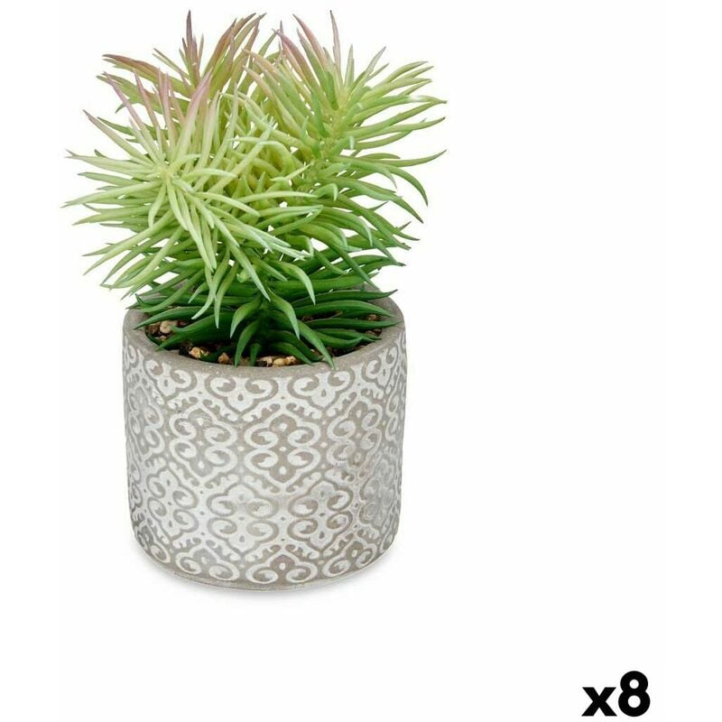 Image of Pianta Decorativa Succulenta Legno Plastica 12 x 22 x 12 cm (8 Unità)