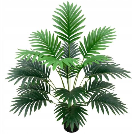 Pianta di palma artificiale fino a 50 cm, decorazione per casa, ufficio, patio, realistica