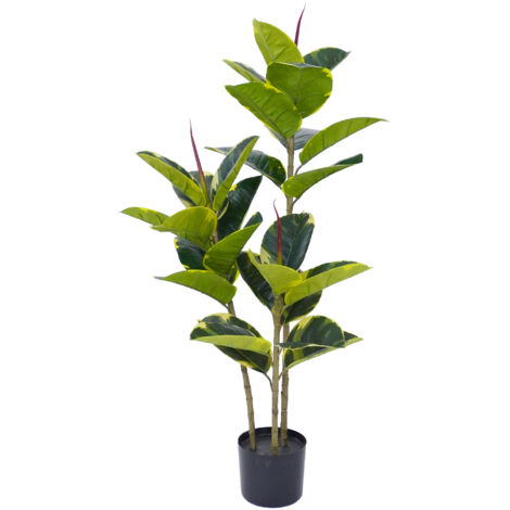 Pianta Finta Da Interno Artificiale Grandi Varie Altezze 100/150/180 Cm Artificiali Vari Modelli Modellabili Decorazioni Casa Ufficio Albero Della Gomma - Altezza 100cm