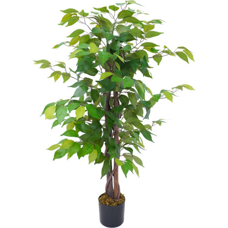 Pianta Finta Da Interno Artificiale Grandi Varie Altezze 100/150/180 Cm Artificiali Vari Modelli Modellabili Decorazioni Casa Ufficio Albero di Fico - Altezza 100cm