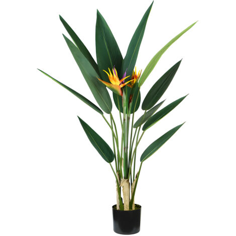 Pianta Ornamentale In Polietilene Con Foglie Realistiche 120cm