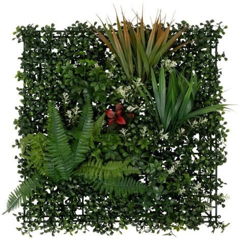 Pianta tropicale quadrata izy verde 50x50cm - Atmosphera créateur d'intérieur