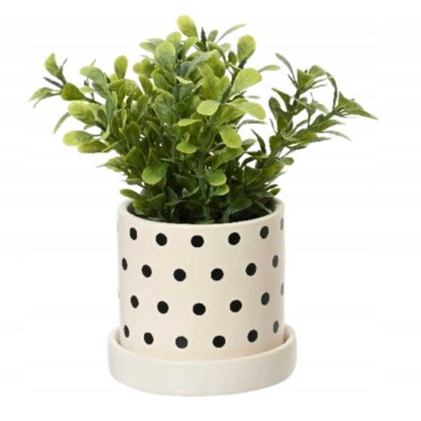 Pianta verde in vaso, artificiale, decorativa, 16x8 cm