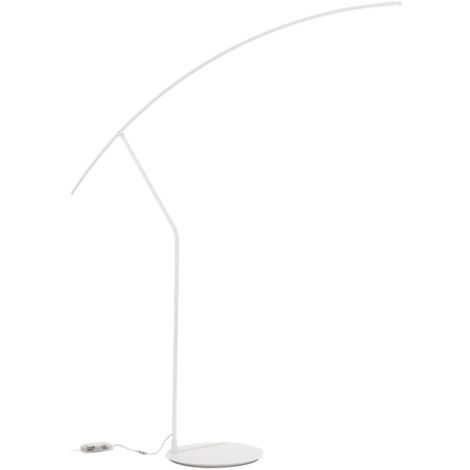Piantana a LED 146x202 cm moderna in metallo Bianco FOLAGA