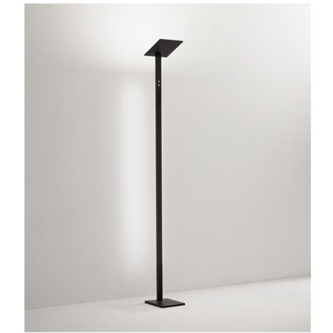 Piantana a Led QUADRA Nera in metallo H.180 cm Perenz