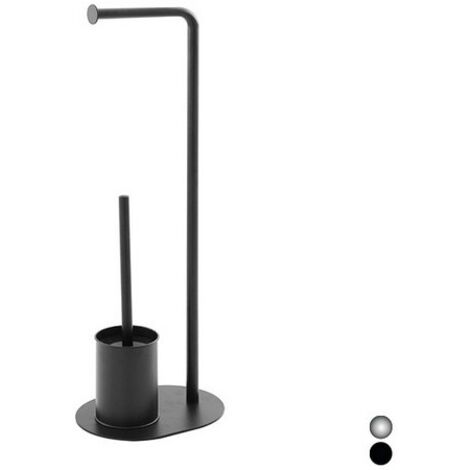 PIANTANA COLONNA PORTA SCOPINO BASE OVALE Nero