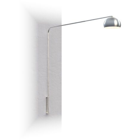 Piantana Contemporanea Corner Metallo Cromo 1 Luce E27