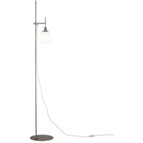 Piantana Contemporanea Erich Struttura In Metallo Nichel 1 Luce