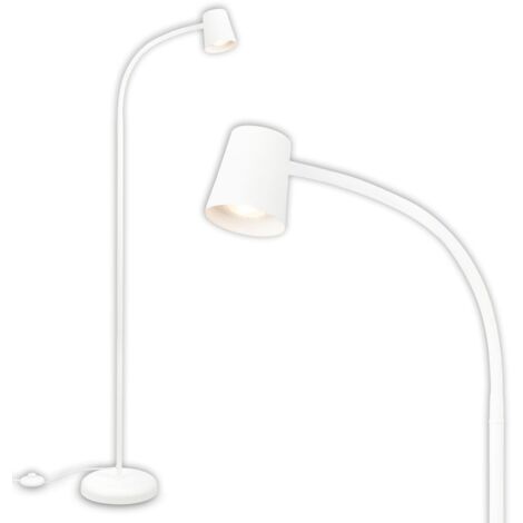 Piantana Contemporanea Skriva Metallo Bianco 1 Luce Gu10