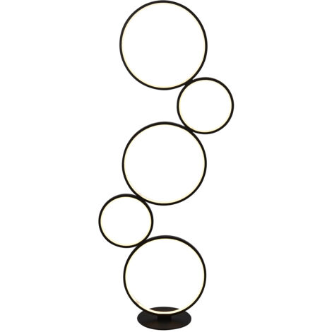 Piantana Contemporaneo Circo Alluminio Bianco Nero Led 40,6W 3000K