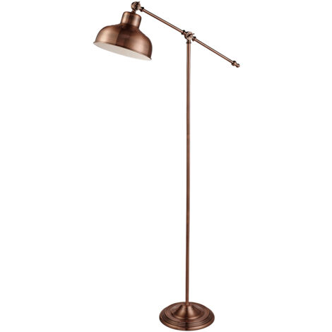 Piantana Contemporaneo Macbeth Acciaio Rame 1 Luce E27