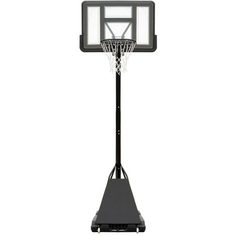 Piantana da Basket con Altezza Regolabile a Maniglia e Tabellone Pallacanestro