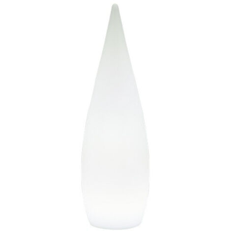 Piantana da esterno LED, plastica, bianco, 25x80x25 cm, Palmas