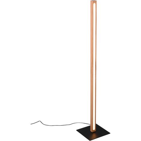 Piantana da Interno a led in Legno naturale Legno Naturale