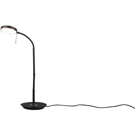 Piantana da Interno a LED in Metallo Nero Opaco