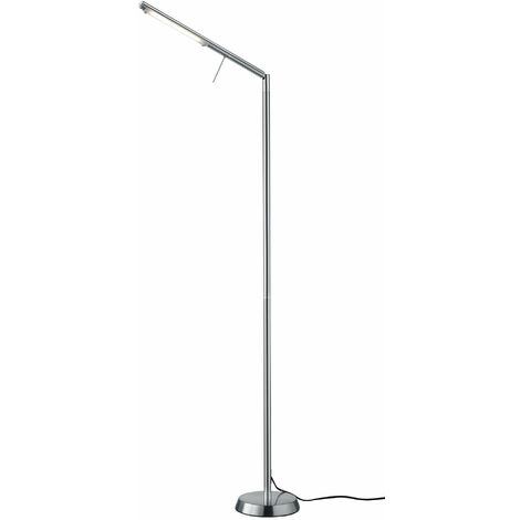 Piantana da Interno a LED in Metallo Nickel Opaco