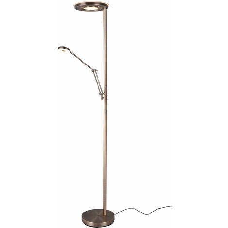Piantana da Interno a LED in Metallo Ottone