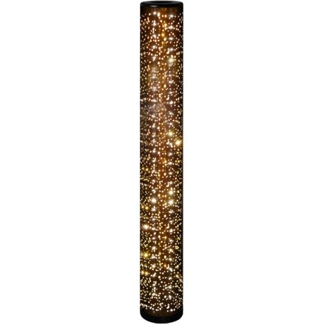 Piantana da Interno a LED in Tessuto Nero