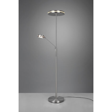 Piantana da Interno a LED SMD in Metallo Nickel Opaco