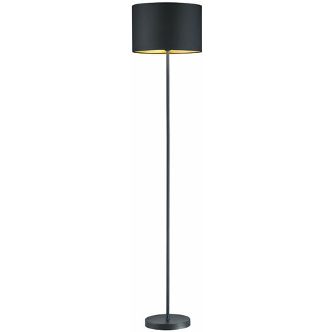 Piantana da Interno  E27 in Metallo Nero Opaco