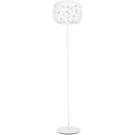 "Piantana DIONISO in metallo bianco 163 cm."