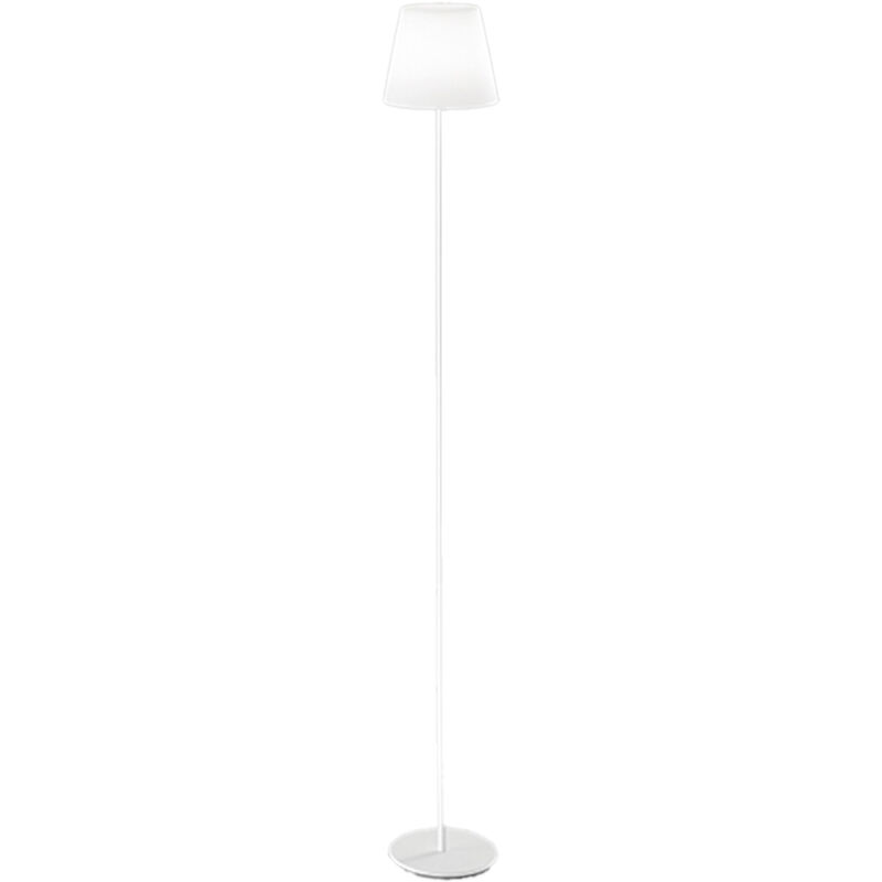 Image of Piantana Da Esterno Ricaricabile Estia Moderna Alluminio Bianco Led Luce Calda