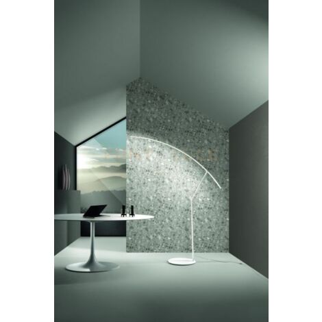 PIANTANA FOLAGA BIANCO LED 1230LM 3000K 30W DIMMERABILE H.190CM L.146CM