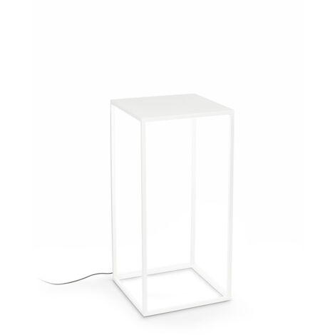 Piantana Industrial-Minimal Ipotesi Metallo Nero Led 16W 3000K Luce Calda H73Cm
