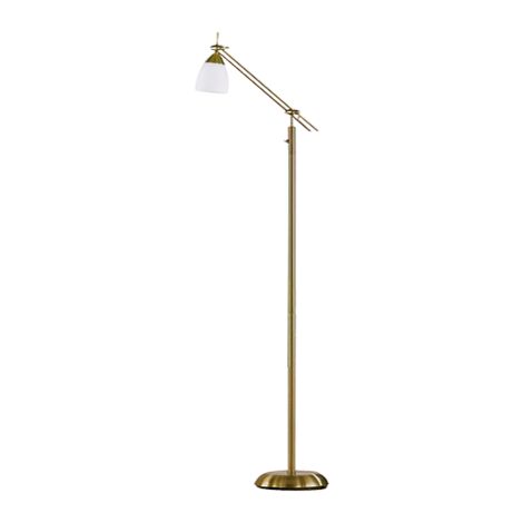 EASYCOMFORT Lampada da Terra in Stile Vintage con Ripiano, Lampada da  Pavimento Compatibile Metallo - Nero/Oro