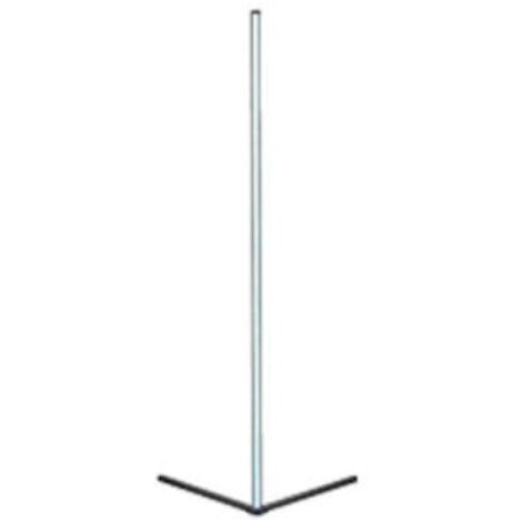 Piantana LED, alluminio, nero, 43x141x43 cm, Level