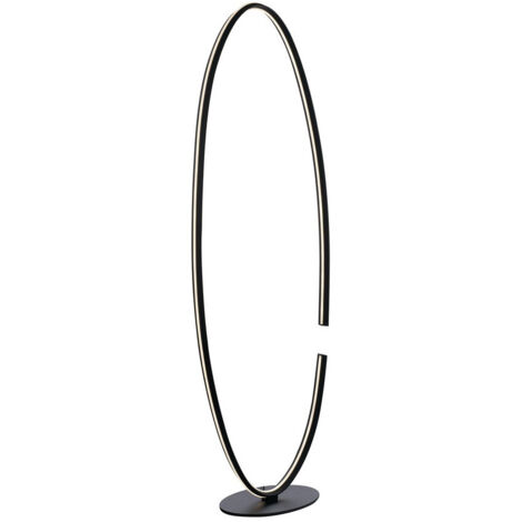 "Piantana LED CLARKE con fine montatura in alluminio nero 3000K (luce calda)"